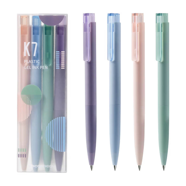 Bolis de Gel Tinta Negra K7 Set de 4