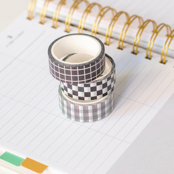 Set de 3 Washis "BW"