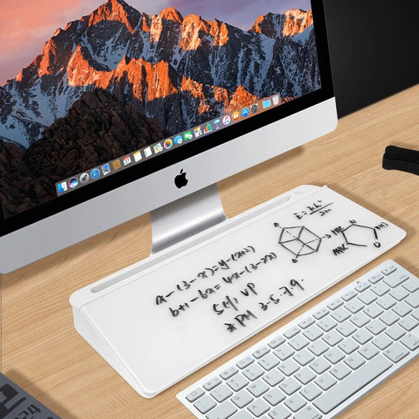 Organizador de Escritorio con Pizarra de Vidrio