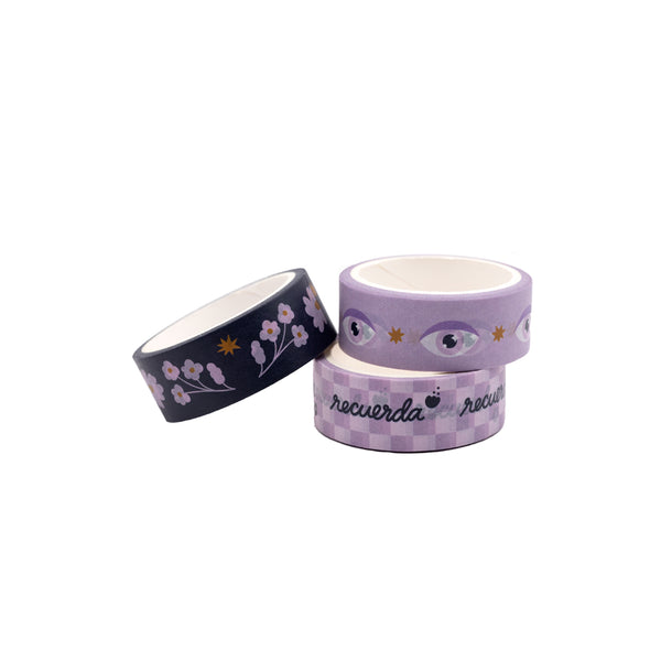 Set de 3 Washitapes "No Me Olvides"