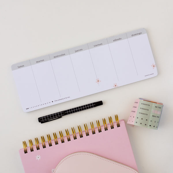 Planner Semanal Florecita