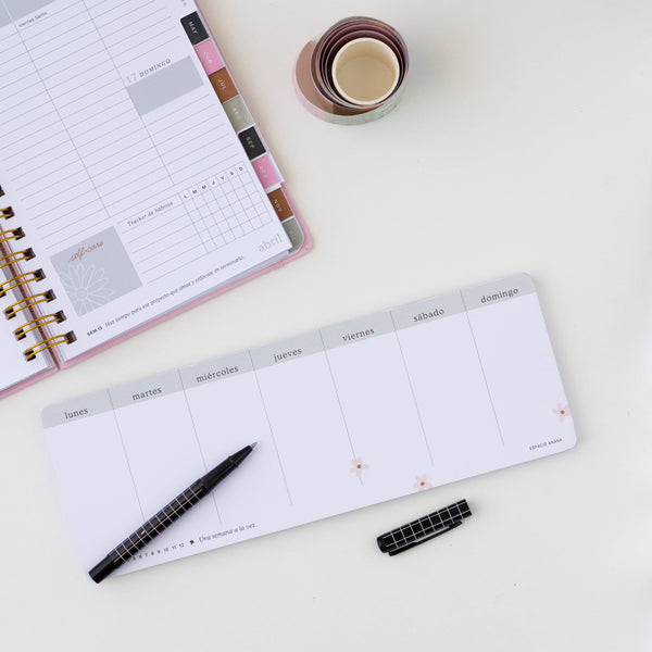 Planner Semanal Florecita