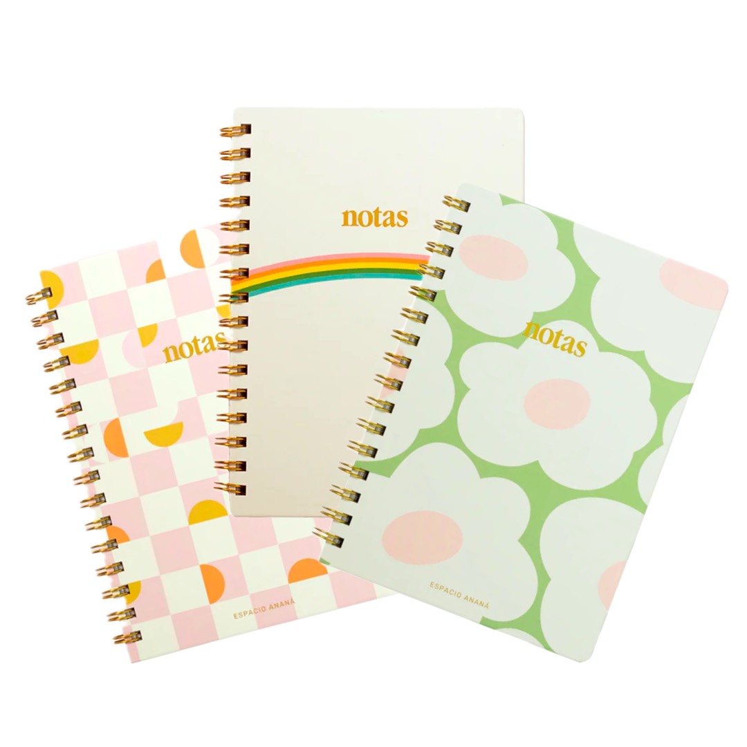 Trio de Cuadernos de Líneas
