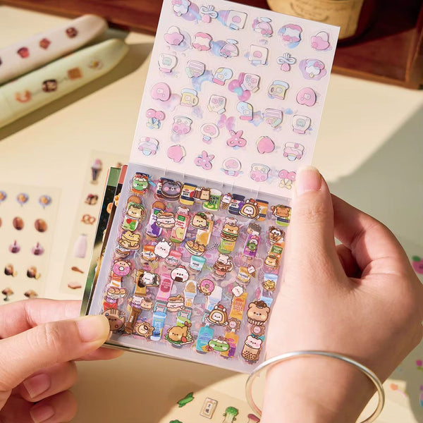 Librito de Mini Stickers Clear 24