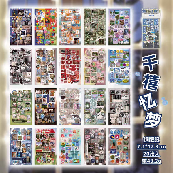 Librito de Stickers Yuxian 20 Hojas