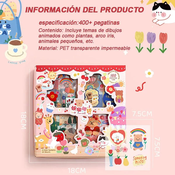 Caja de Stickers Pink