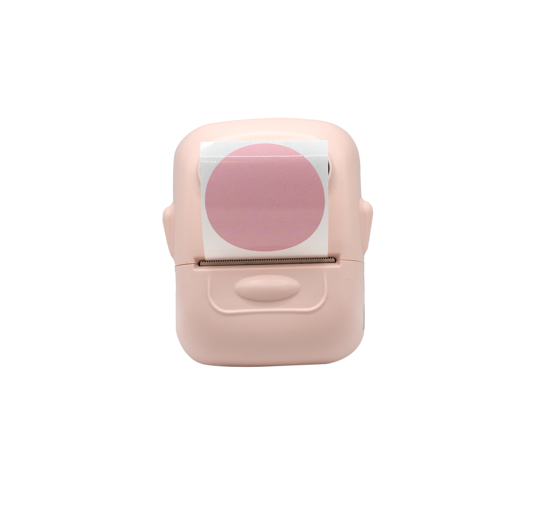 Etiquetas Autoadhesivas Circular Rosa para Mini Impresora Eva