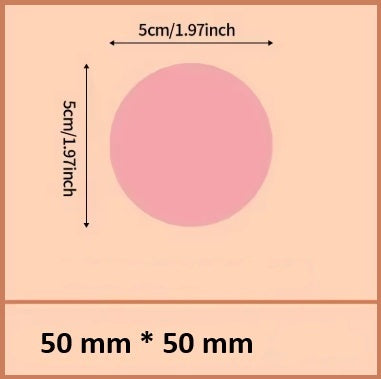 Etiquetas Autoadhesivas Circular Rosa para Mini Impresora Eva