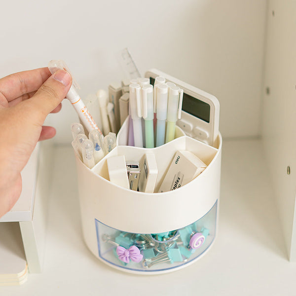 Portalápices Giratorio con 1 Gaveta