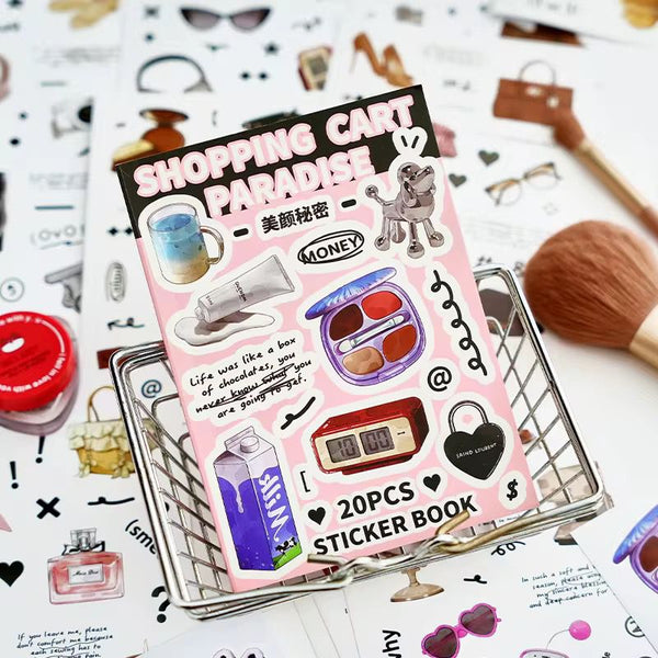 Librito de Stickers Shopping Cart